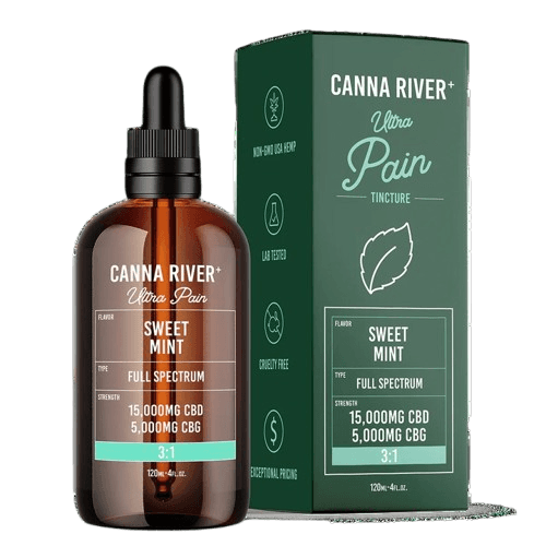 Canna River Full Spectrum CBD:CBG Ultra Pain 15000mg CBD + 5000mg CBG + <0.3% Δ9THC - 120ml