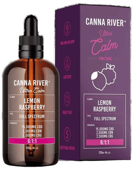 Canna River Full Spectrum Ultra Calm - CBD:CBN:CBG 6:1:1 - 15000mg CBD + 2500mg CBG + 2500mg CBN + <0.3% Δ9THC - 120ml