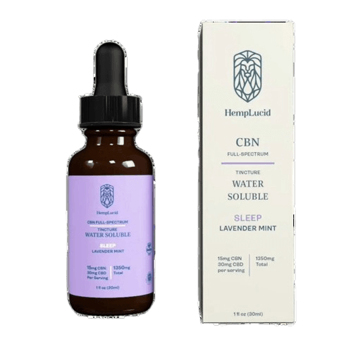 Hemp Lucid Full Spectrum CBN Water Soluble 900mg CBD, 450mg CBN