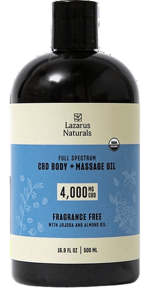 Lazarus Naturals Full Spectrum CBD Body Massage Oil 4.000mg