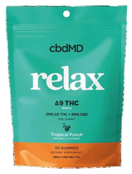 cbdMD Delta 9 Gummies Relax 5mg THC 5mg CBD