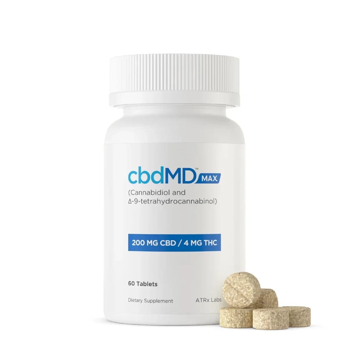 CBDMD Full Spectrum Delta 9 Cranberry Tablets 500mg CBD + 125mg Δ9THC - 50un