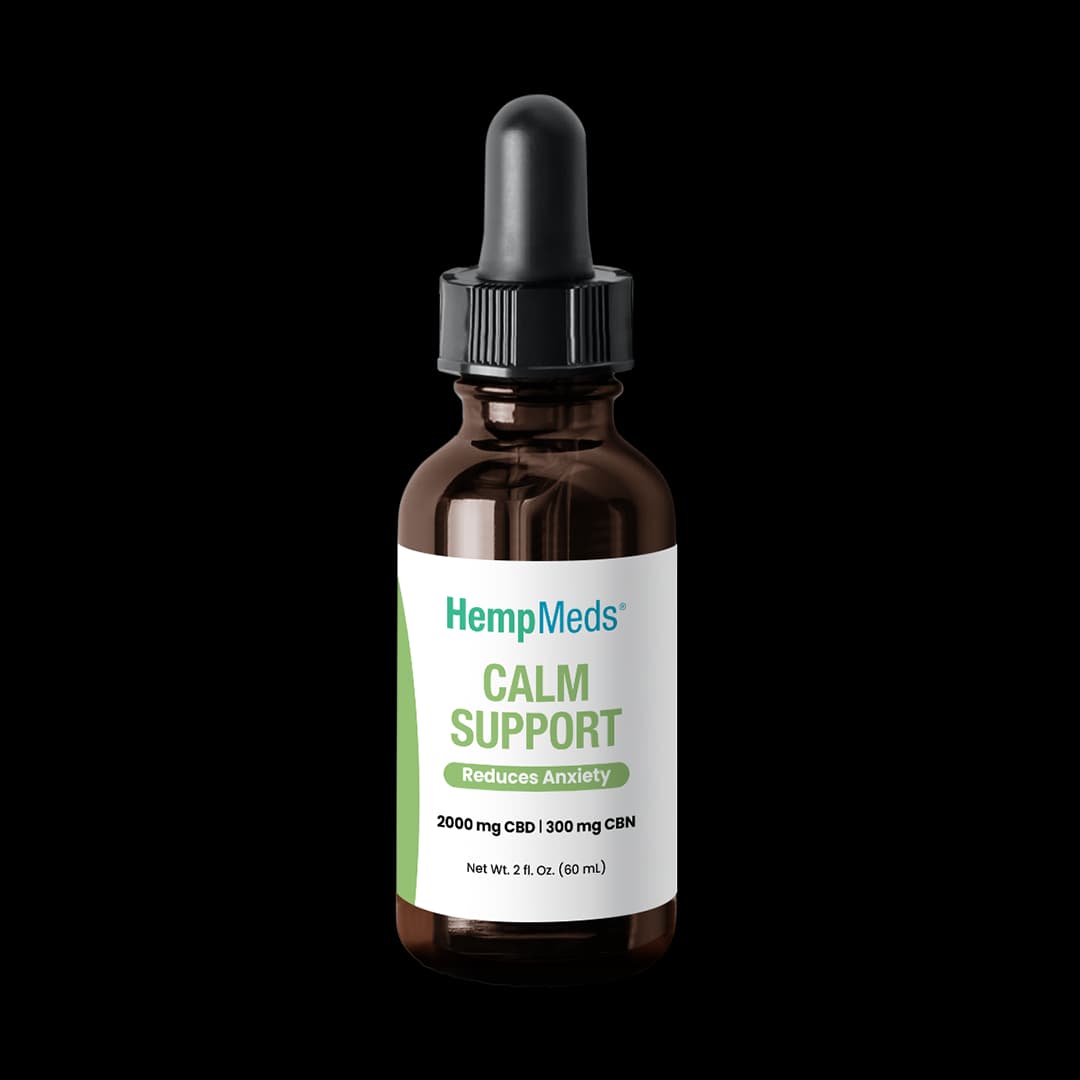 Hemp Meds Óleo CBD + CBN Isolado Calm Support 2000mg CBD + 300mg CBN - 60ml
