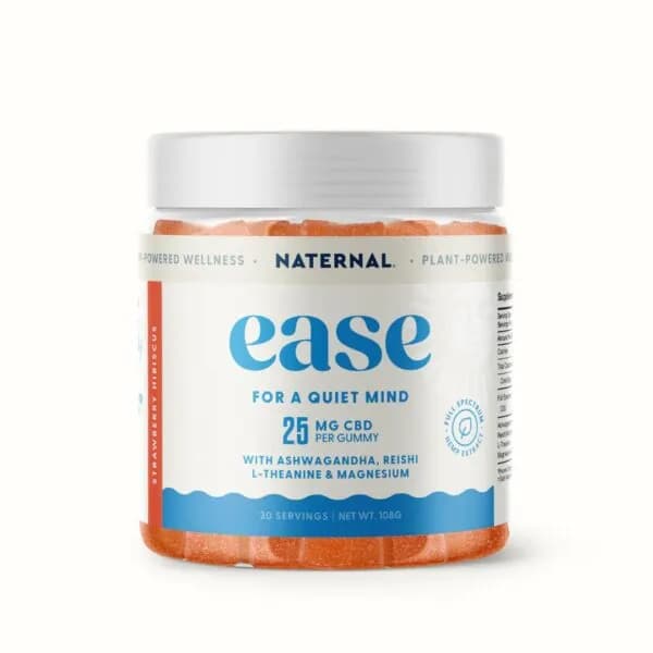 Naternal Ease CBD Gummies 25mg CBD