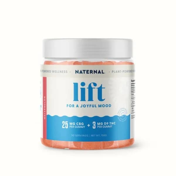 Naternal Lift Gummies 25mg CBG 3mg THC